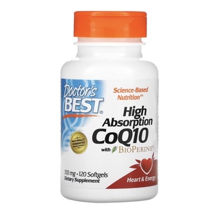 Doctor’s best High Absorption CoQ10 คิวเทน 120 ซอฟเจล