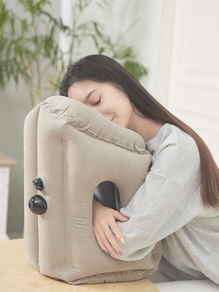 หมอนรองคอ หมอนเดินทาง Travel Pillow หมอนเดินทางเป่าลม