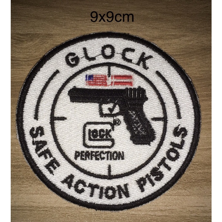 อาร์มปัก GLOCk safe action pistols แบบเย็บติด