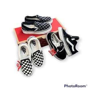 Vans kids พร้อมส่งรองเท้าผ้าใบของเด็กรองเท้าเด็กแบบสวม(25...35)🎊🎊