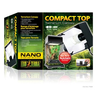 Exo Terra Compact Top Canopy Nano เต้ารับแสง UVB 20 ซม. PT2224 สําหรับตู้ปลา