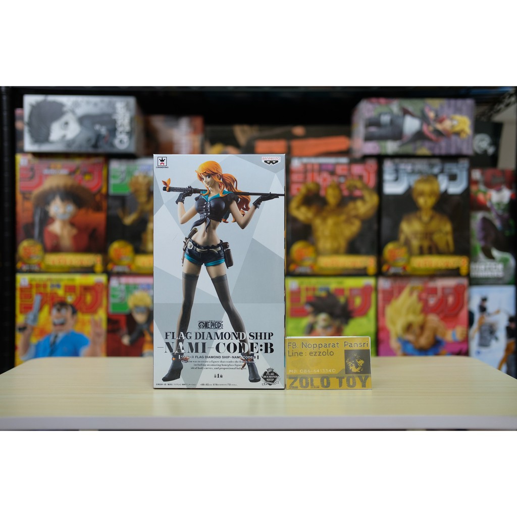 BANPRESTO NAMI FLAG DIAMOND SHIP CODE B ONE PIECE FIGURE.