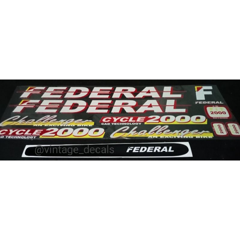 สติ๊กเกอร์รูปลอกจักรยาน Federal