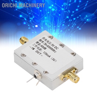 Orichi Machinery โมดูลขยายเสียง Rf 30‐4000MHz 40dB อะลูมิเนียมอัลลอย เสียงเบา สําหรับรีโมตคอนโทรลตัวรับสัญญาณ Dc 5V