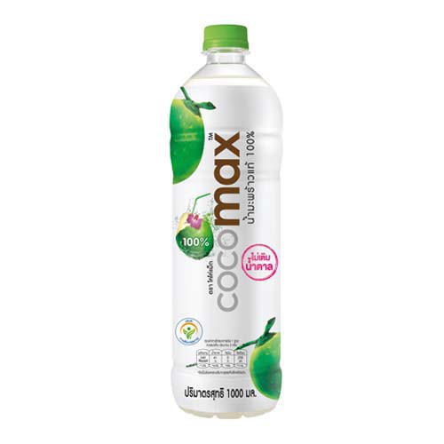 Cocomaxโคโค่แม็ก น้ำมะพร้าวแท้ 100%  1000ml.