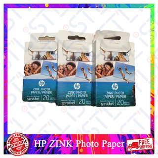 HP ZINK Photo Paper (1PF35A) Photo Printer Photo Paper 20 Sheets / 60 Sheets