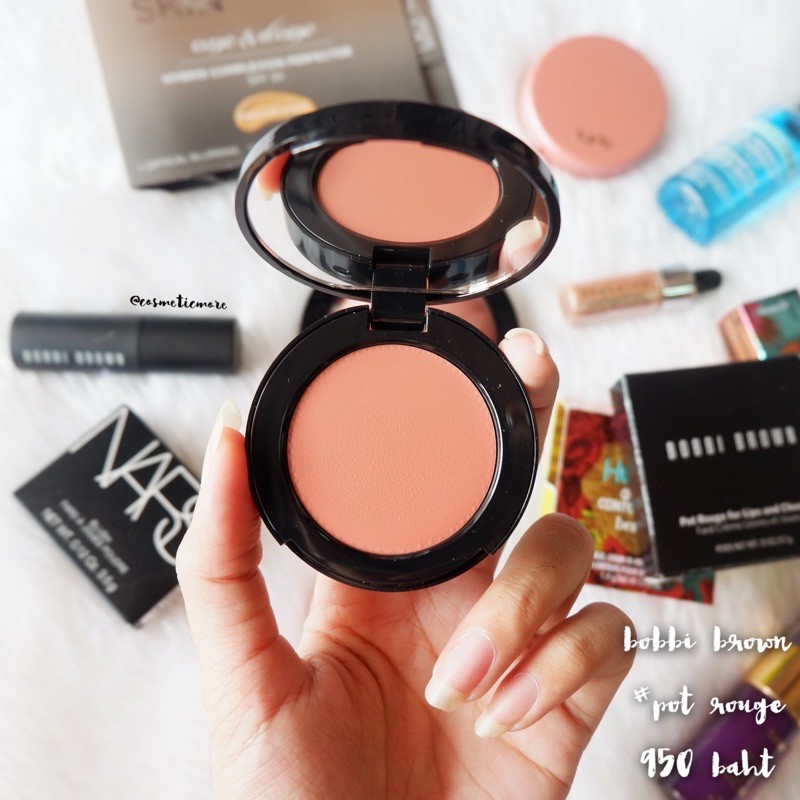 พร้อมส่ง! [ป้ายไทย] bobbi brown pot rouge for lip and cheeks 3.7g สี powder pink/pale pink/pretty powerful/rose