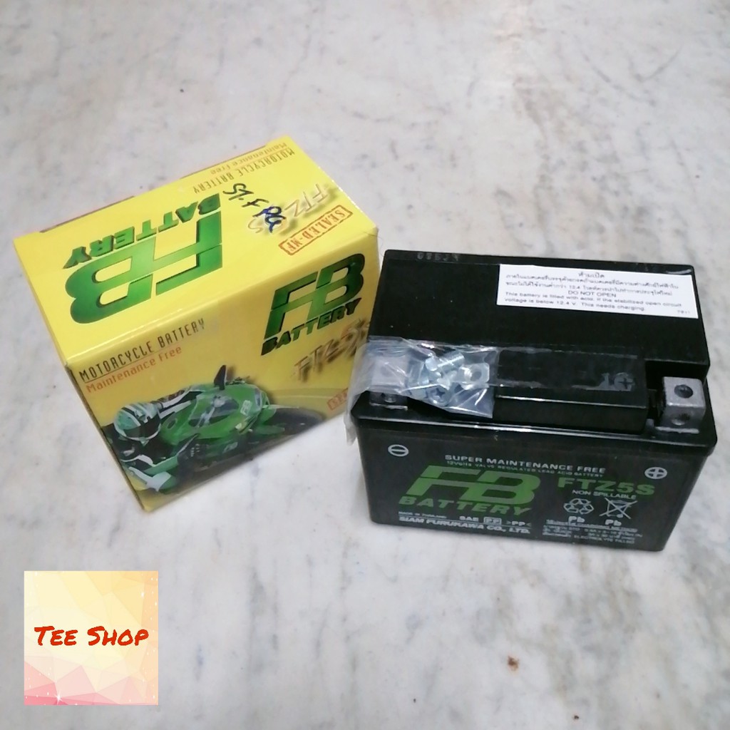 แบตเตอรี่ เอฟบี FTZ-5S (FB BATTERY FTZ-5S)ของแท้100%