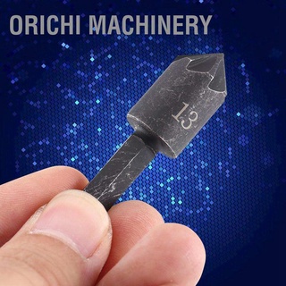 Orichi Machinery ดอกสว่านเหล็กคาร์บอน 7 Flute 82 องศา 1/4" Hex Shank 2ชิ้น