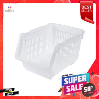 ชั้นวางของอเนกประสงค์ซ้อนได้ NEW LOOK SH-112 สีขาวSTACKABLE SCOOP BASKET NEW LOOK SH-112 WHITE