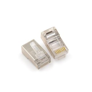 หัว RJ-45 RJ45 แบบ CAT6 กรอบเหล็ก จำนวน 2 ตัว