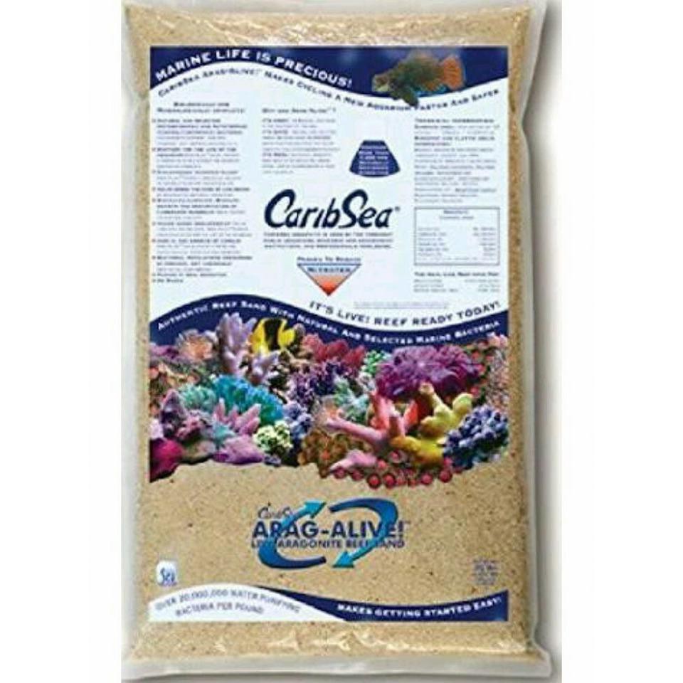 CaribSea APAG-ALIVE ทรายขาว สำหรับตู้ปลาสวยงามทั้งปลาน้ำจืดและน้ำทะเล