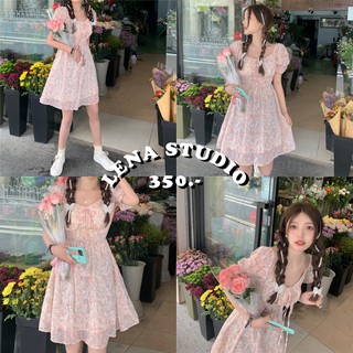 Lena Studio🌷พร้อมส่ง ♡ Little Floral Dress เดรสลายดอกผ้าใส่สบาย