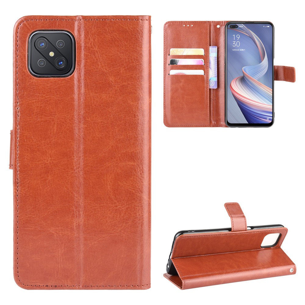 เคสสำ Oppo Reno4 Z 5G Case Flip PU Leather Phone Casing Oppo Reno 4Z 5G คสโทรศัพท์มือถือ Back Cover