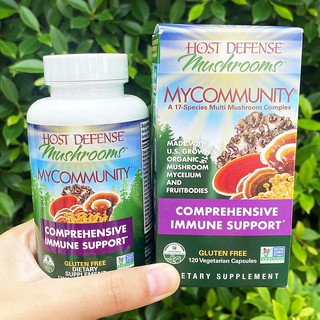 สารสกัดจากเห็ดออแกนิครวม 17 ชนิด Host Defense® MyCommunity Comprehensive Immune Support 120 Vegetarian Capsule