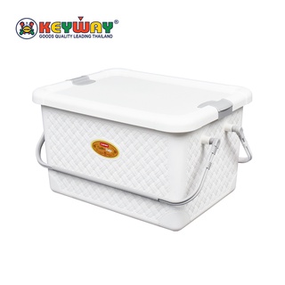 กล่องหูหิ้วอเนกประสงค์ Multipurpose Plastic Basket with Lid and Handles : JK-529