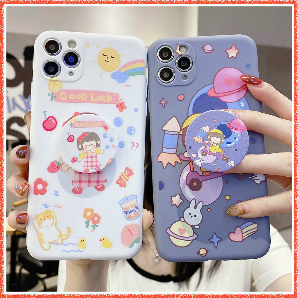 สำหรับ 🔥 เคสโทรศัพท์ Popsocket OPPO A31 A5 A9 2020 A83 A12 A92 A3s F9 F5 A7 A91 A5s Realme C1 Reno4 