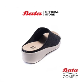 Bata บาจา รองเท้าเพื่อสุขภาพแบบสวม ใส่ลำลอง เสริมสุขภาพ สูง 1 นิ้ว สำหรับผู้หญิง รุ่น Zeta สีดำ 6696868