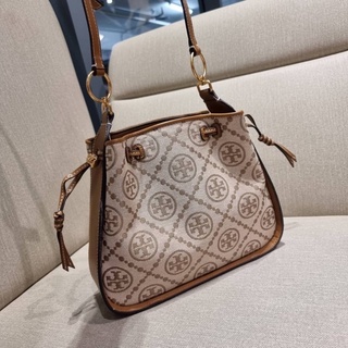 TORY BURCH T MONOGRAM JACQUARD BELL BAG