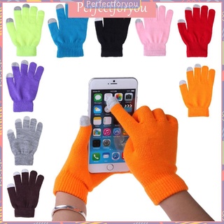 【PERFECTFORYOU】 Soft Cotton Winter Smartphone Touch Screen ถุงมือ