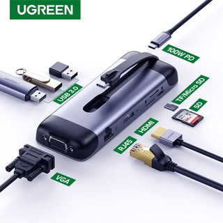 Ugreen อะแดปเตอร์ฮับ USB C Type C เป็น USB 3.0 HDMI หลายช่อง แบบพกพา สําหรับ MacBook Pro Air USB-C 3.1