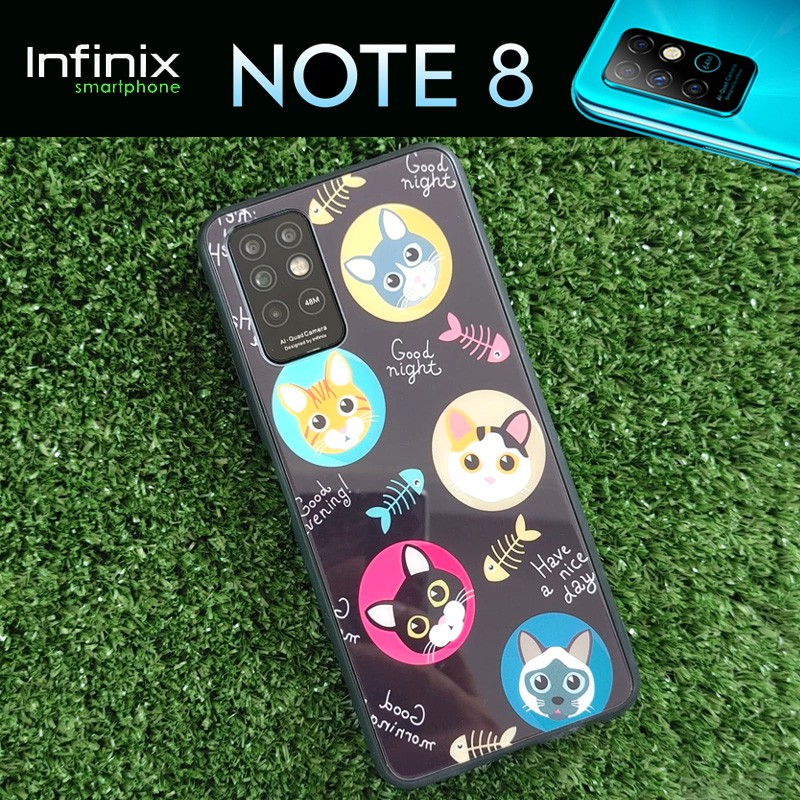 เคส ขอบยาง ลาย น้องแมวสุดน่ารัก สำหรับ Infinix Note 8 #8