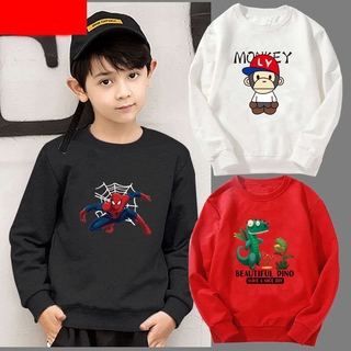 เสื้อแจ็คเก็ตมีฮู้ดลาย Spider - Man สําหรับเด็กผู้ชายอายุ 2-15 ปี