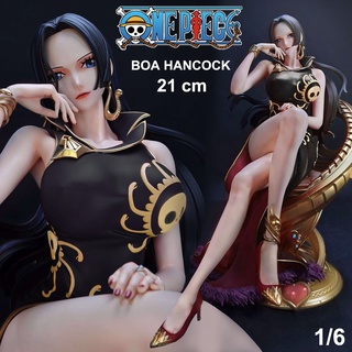 ฟิกเกอร์ Singularity Studio One Piece วันพีซ เต็มพิกัดสลัดจอมลุย วันพีช Boa Hancock โบอา แฮนค็อก เสื้อสีดำ Resin Statue