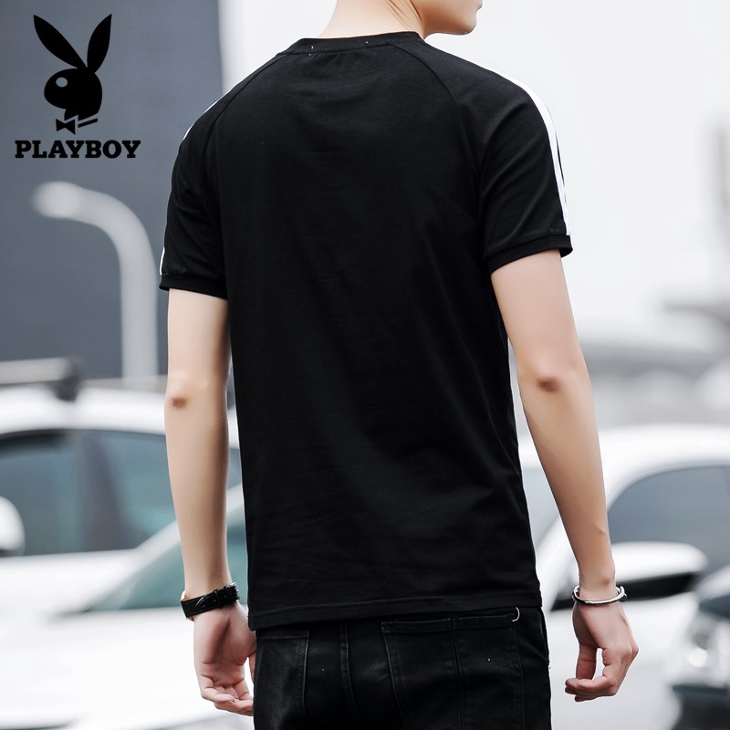 Playboy เสื้อยืดแขนสั้น แฟชั่นฤดูร้อน สำหรับผู้ชาย 2020 #8