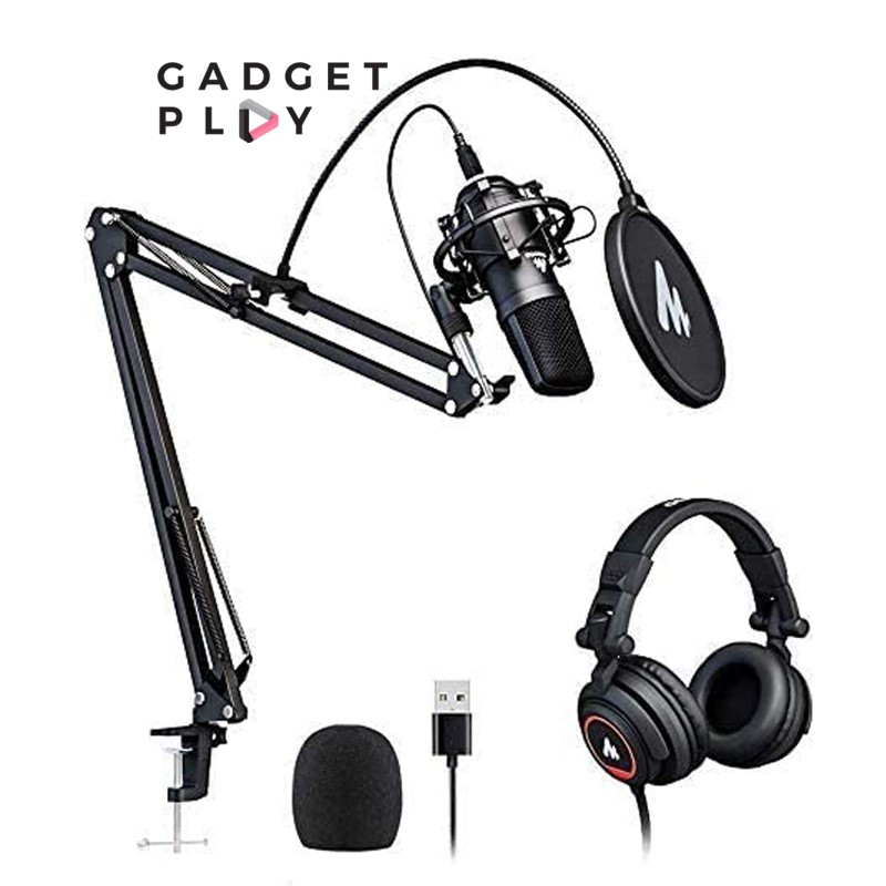 [กรุงเทพฯ ด่วน 1 ชั่วโมง] Maono AU-A04H USB Microphone Set with Studio Headphone Set ประกันศูนย์ไทย