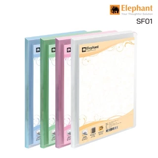 แฟ้มโชว์เอกสาร ตราช้าง SF01 A4 เติมไส้ได้ (1 ชิ้น) Elephant แฟ้มเมนูอาหาร แฟ้มเอกสาร A4
