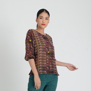 Guy Laroche เสื้อผู้หญิง Chiffon Blouse เสื้อเบลาส์เนื้อผ้าชีฟอง นุ่มใส่สบาย (GV7BLP)