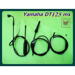 YAMAHA DT125 MX CABLE SET / FRONT BRAKE, CLUTCH, THROTTLE SET /ชุดสายเซ็ต เบรคหน้า 130 ซม สายคลัช 107cm สายเร่งชุด 143cm