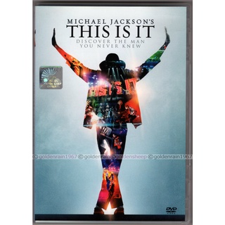 Michael JACKSONS - This Is It : Discover The Man You Never Knew 2010 แผ่น DVD SONY PICTURES (KING OF DANCE-POP/ROCK)