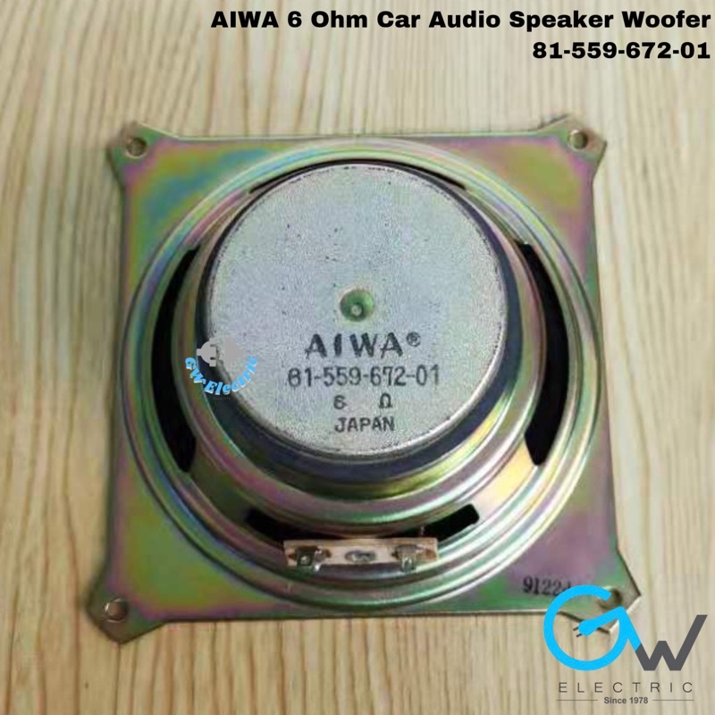 AIWA 20W 6 Ohm 4.1" (10.5 ซม.) ลําโพงเสียงเส้นผ่านศูนย์กลางวูฟเฟอร์พร้อมแม่เหล็ก (81-559-672-01)
