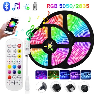 แถบไฟ Led บลูทูธ 5050 ยืดหยุ่น กันน้ํา 2835 RGB 5M 10M 15M 20M 30M พร้อมแอพควบคุมโทรศัพท์