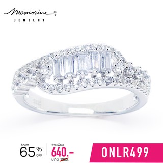 Memorine Jewelry แหวนเงินแท้ 925 ฝังเพชรสวิส (CZ) : ONLR499