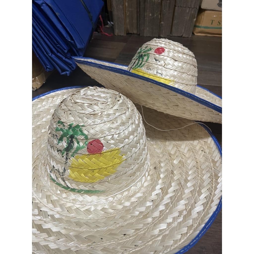 หมวกวิวOK ไม้ไผ่สานวาดวิว ปีกกว้าง 5 นิ้ว