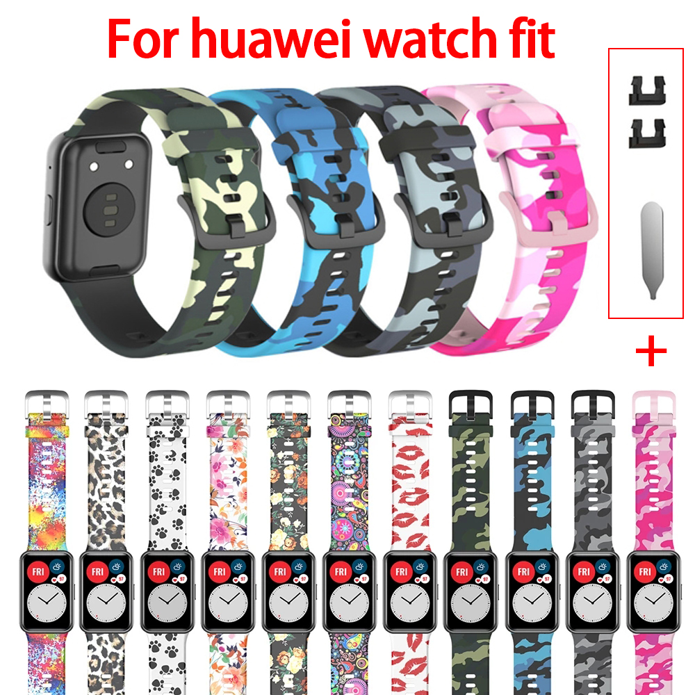 huaweiwatch fit สาย Strap สายนาฬิกาซิลิโคน สำหรับ huawei watch fit นาฬิกาอัฉริยะ