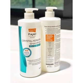 แชมพู ขนแกะ โลแลน พิกเซล คริสตัล เคราติน Lolane Pixxel crystal keratin shampoo สูตรบำรุง 950 มล สำหรับผมทำสี แห้งเสีย