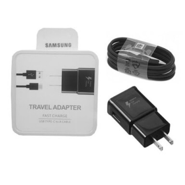 SET หัวชาร์จแท้ สีดำ สีขาว สายชาร์จแท้ USB Type C Samsung Fast Charger Wall Charge adapter original ประกัน 1 ปี