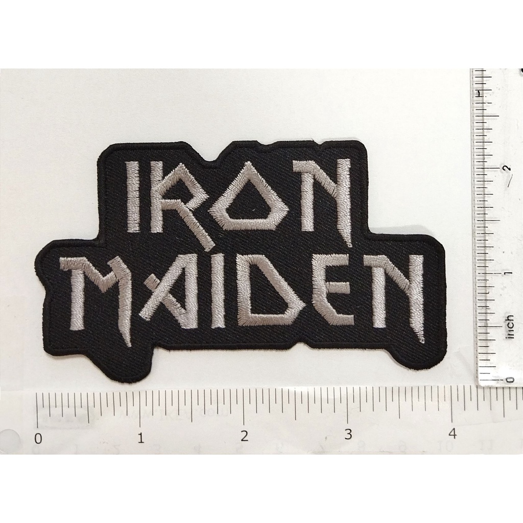 Iron Maiden Logo heavy metal band logo โลโก้วงดนตรี เฮฟวี่เมทัล ตัวรีดติดเสื้อ เย็บติดเสื้อ ตกแต่งเค