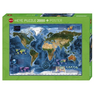 HEYE: SATELLITE MAP – MAP ART by Raiko Zigic (2000 Pieces) [Jigsaw Puzzle]