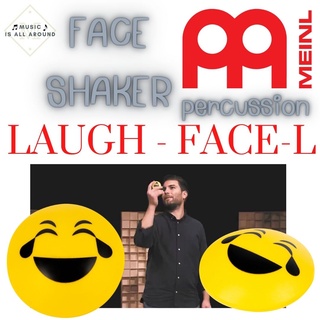 Shaker AA Meinl FACE-L Face Shaker Laughing พลาสติกสีเหลือง ลายกราฟฟิค