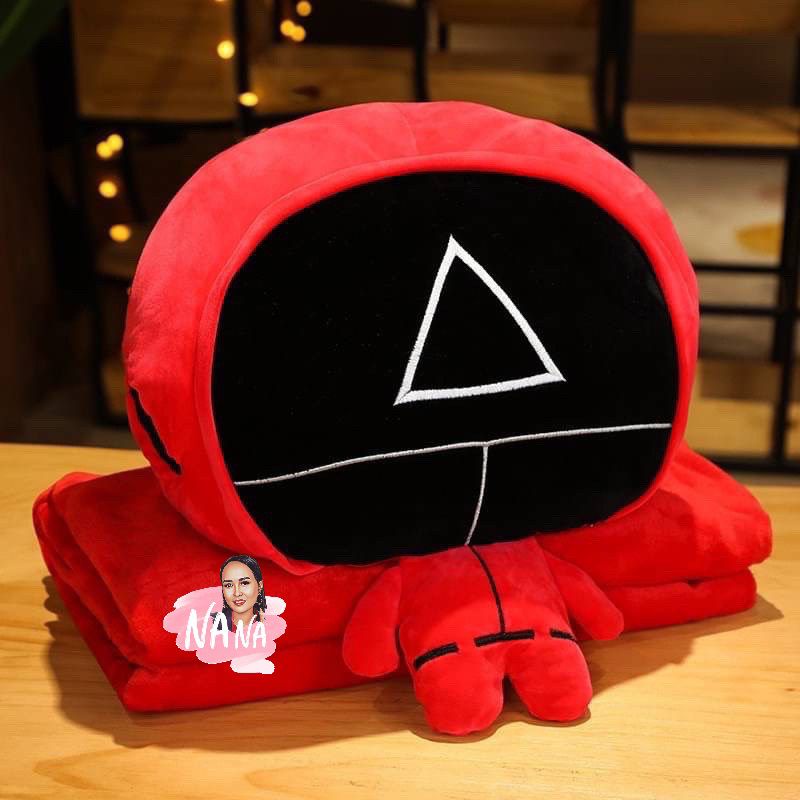 หมอนผ้าห่ม squid game 3 in 1