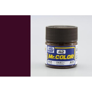 สีสูตรทินเนอร์ Mr.color C42 Mahogany Semi Gloss (10ml)