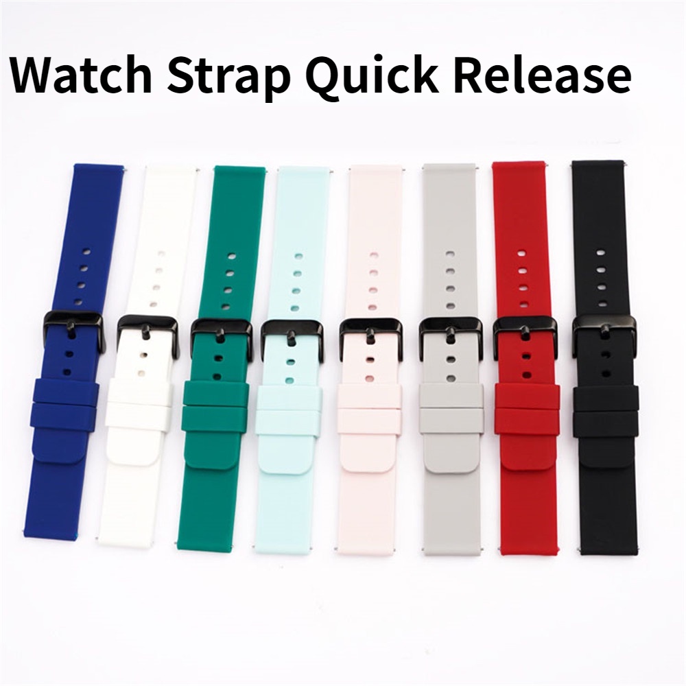 Watch Strap Quick Release 20mm 22mm Rubber Watch Band Waterproof Silicone Soft Replacement Wristbands 18mm 24mm Bracelets
