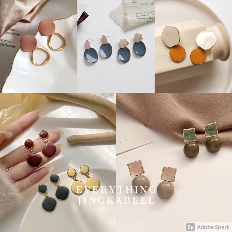 พร้อมส่ง ต่างหูก้านเงินแท้ 𝑆𝑖𝑙𝑣𝑒𝑟 92.5%