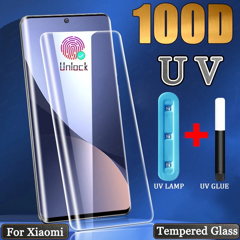 ฟิล์มกระจกนิรภัยกันรอยหน้าจอ UV แบบเต็มจอ สําหรับ Xiaomi 14pro 14ultra 13 12 11 10 Pro Ultra Mi12X Note10 Lite Mi 13 Lite