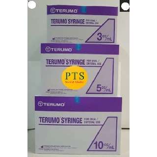 ไซริงค์ป้อนยา เด็ก Terumo Syringe 3-5-10 ซีซี (ราคาต่อ 10 ชิ้น)